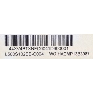 LED DRIVER / QUASAR C500S01E02A / C500S01E02A / E59670 / L500S102EB-C004 / PANEL'S V500DK2-KS1 REV.C5 / L500S102EB-C004 / MODELO SQ5001